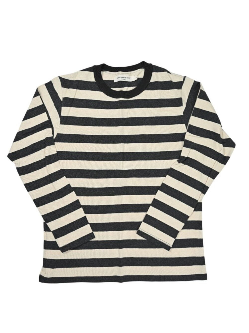 Mr. Completely Long Sleeve Striped T-Shirt in Black White